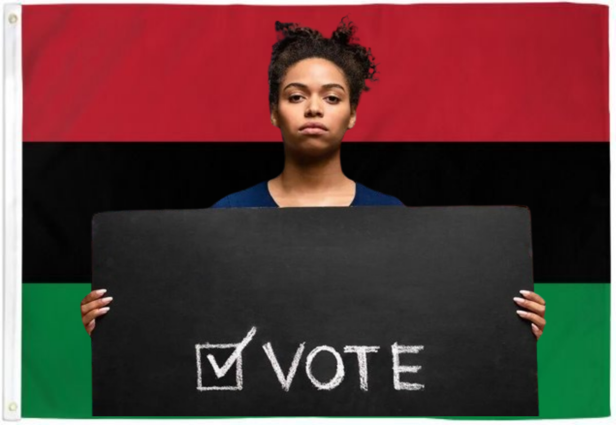 Black women vote RBG flag